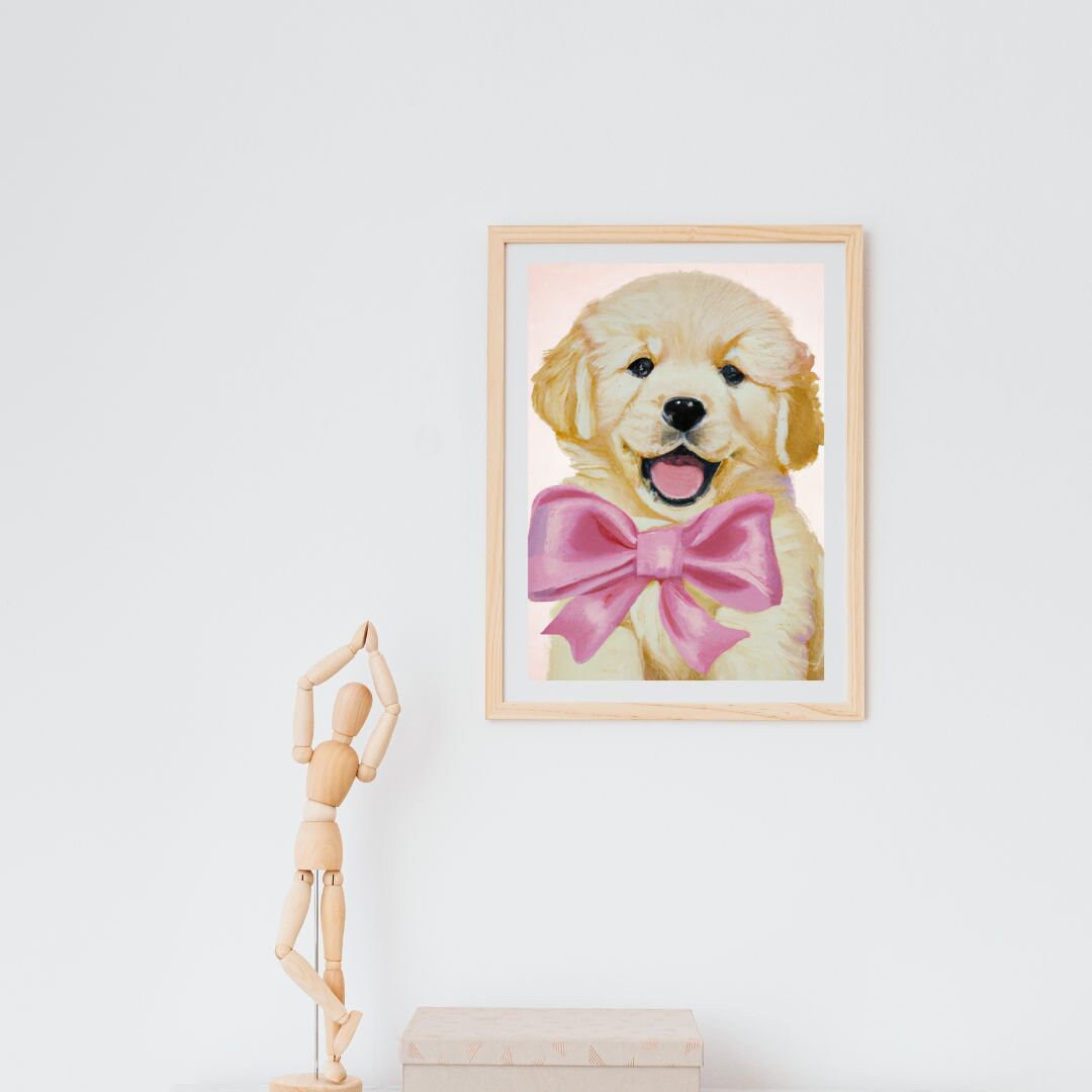Pet Wall Art, Dog Wall Art, Golden Retriever Wall Art, Pet Digital Print, Pet Wall Decor, Dog