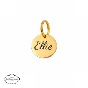 Personalisierte Gravierte Hundemarke • ID Marke • Edelstahl gold / silber • Haustiermarke • Hund / Katze • personalisierbar