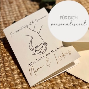 Personalisierte Hochzeitskarte