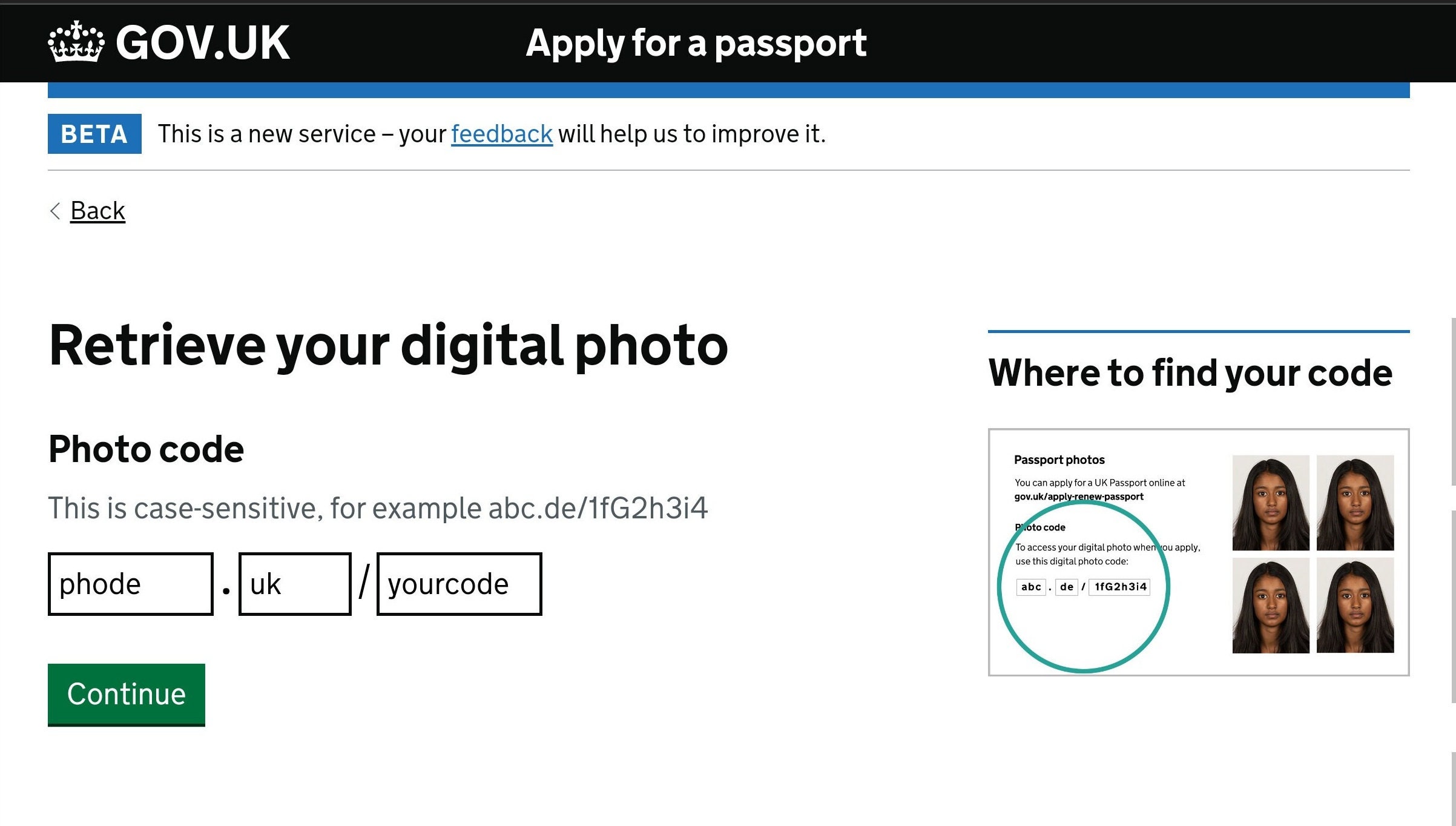 Digital Photo CODE For UK Passport Online Application Acceptance digital-photo-code-for-uk-passport-online-application-acceptance