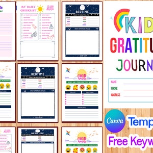 Gratitude Journal for Kids with Canva