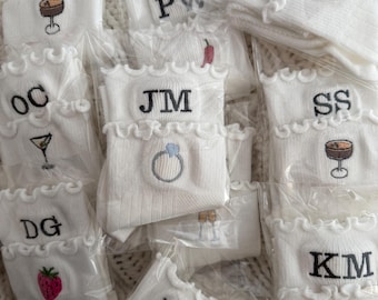 Pilates Socks Customized Monogrammed Personalized Initials Barre Yoga Work Out Grippy Socks