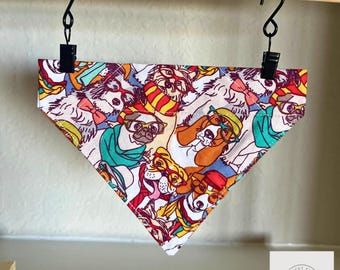 Colorful Pet Bandana / Bowtie / Dog Bandana / Preppy / Cat Dog Gift / Mom Dog / Trendy Print / Spring Pet / Gift for Pet Lover