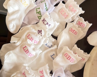 Personalized Monogram Kids Socks: Back to School Uniform