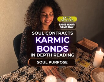 Leitura de Contrato da Alma, Tarot Psíquico para Propósito da Alma, Missão de Vida (Mesma Hora/Dia)