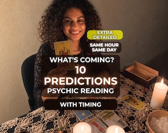 10 Psychic Future Predictions, Detailed Tarot Reading, Insight (Same Hour / Day)