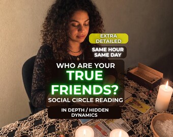 True Friend Psychic Reading, Toxic or Loyal? Friendship Tarot (Same Hour PDF)