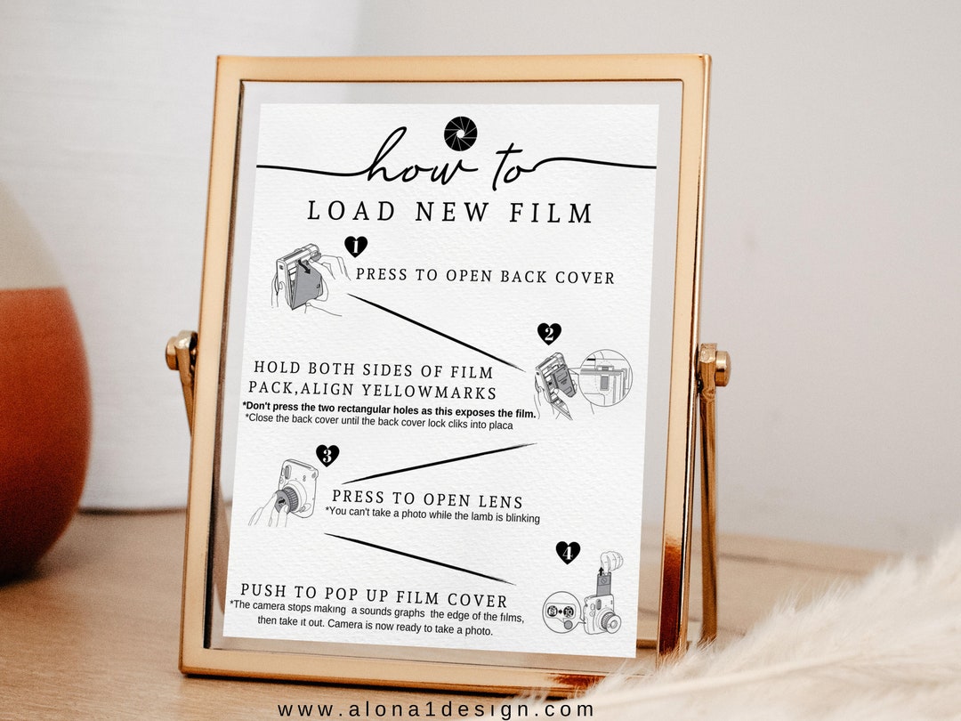 Instax Mini 9 Instructions, Instax Guest Book Sign, Instax Guest Book