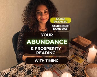 Abundance and Prosperity Reading, Money Psychic Tarot, Wealth (Same Hour PDF)