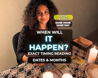 When Will It Happen? Timing Prediction Tarot, One Question, Same Hour / Day