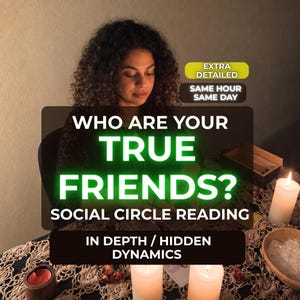 True Friend Psychic Reading, Toxic or Loyal? Friendship Tarot (Same Hour PDF)