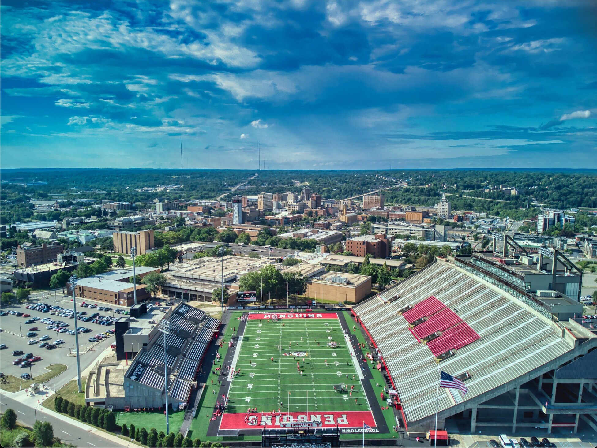 YSU Stadium Art Print Etsy