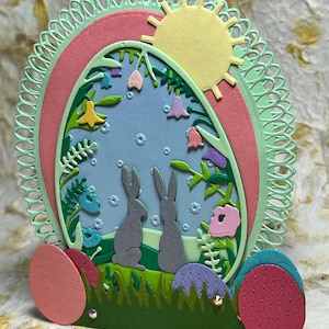 Carte de Pâques, Carte de lapin, Carte de papillon, Carton jaune, Points acryliques, Carte florale, Jolie carte de Pâques, Lapin, Carte de papillon 3D, Joyeuses Pâques