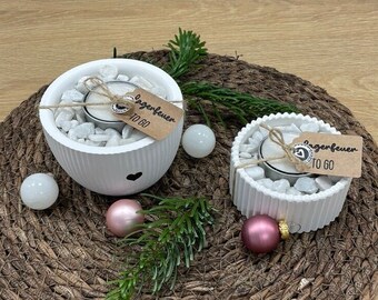 Campfire to go - Candle holder - Candle bowl - Decorative bowl - Raysin - Decoration - Gift