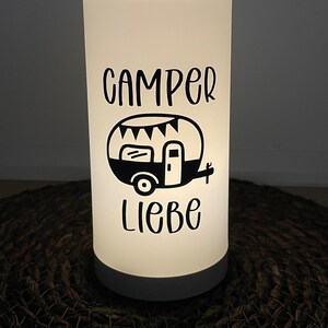Tischleuchte Tischlampe Dekoleuchte LED Camping INDIVIDUALISIERBAR Bild 4