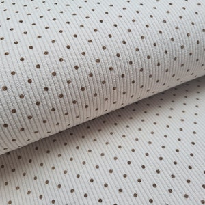 Rib Cord Jersey Dots light beige dots