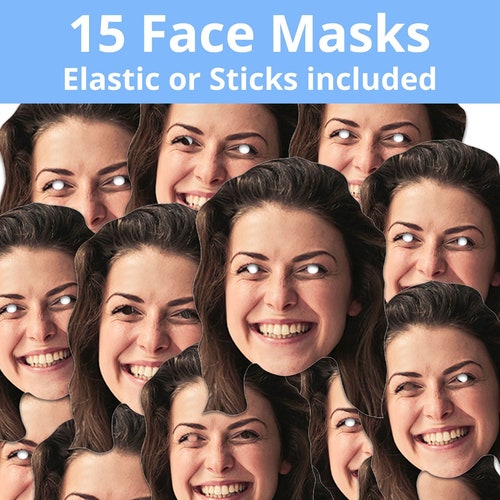 15 PACK Personalised Custom Photo Face Masks Hen Do Stag Etsy