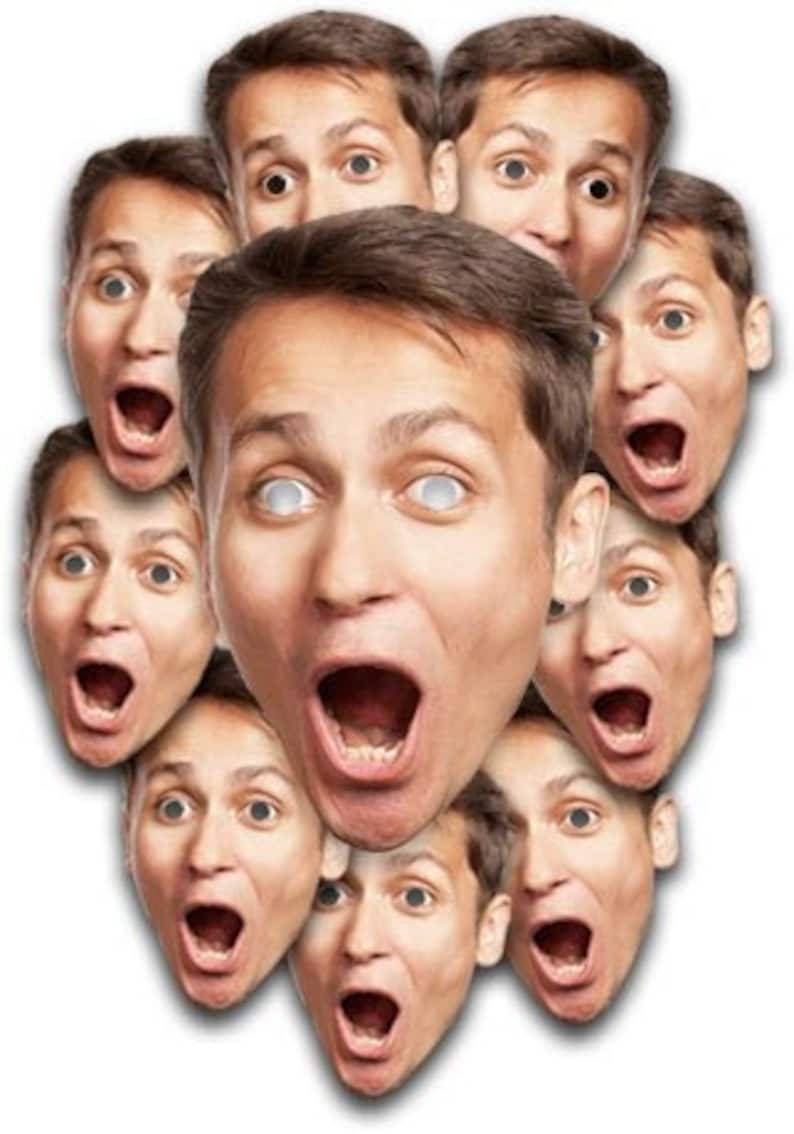 10 PACK Personalised Custom Photo Face Masks Hen Do Stag Etsy UK