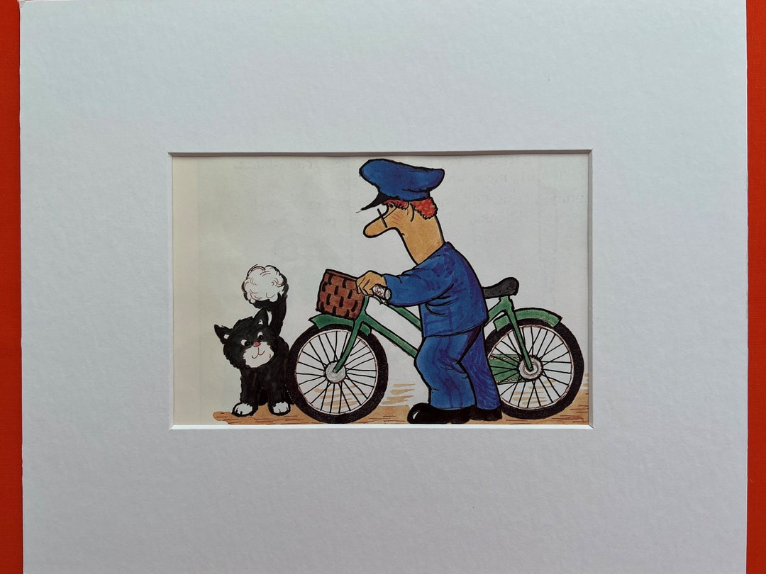 Postman Pat Mounted Print Original Book Page - Etsy