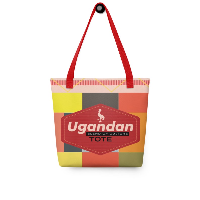 Ugandan Tote Bag Ugandan Gifts Uganda Art Uganda Flag Ugandan Bag Etsy