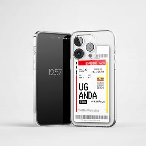 Cas d'iPhone de voyageur de l'Ouganda | Art ougandais | Drapeau ougandais | iPhone 14 iPhone 12 iPhone 11 Pro iPhone 11 Pro Max iPhone XS iPhone XS Max