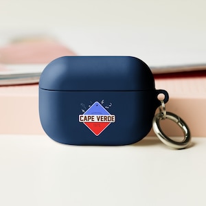 Estuche para AirPods de Cabo verde / Arte de Cabo Verde / Bandera de Cabo Verde / Mapa de Cabo Verde / Regalo de Cabo Verde / Música de Cabo Verde / Cabo Verde
