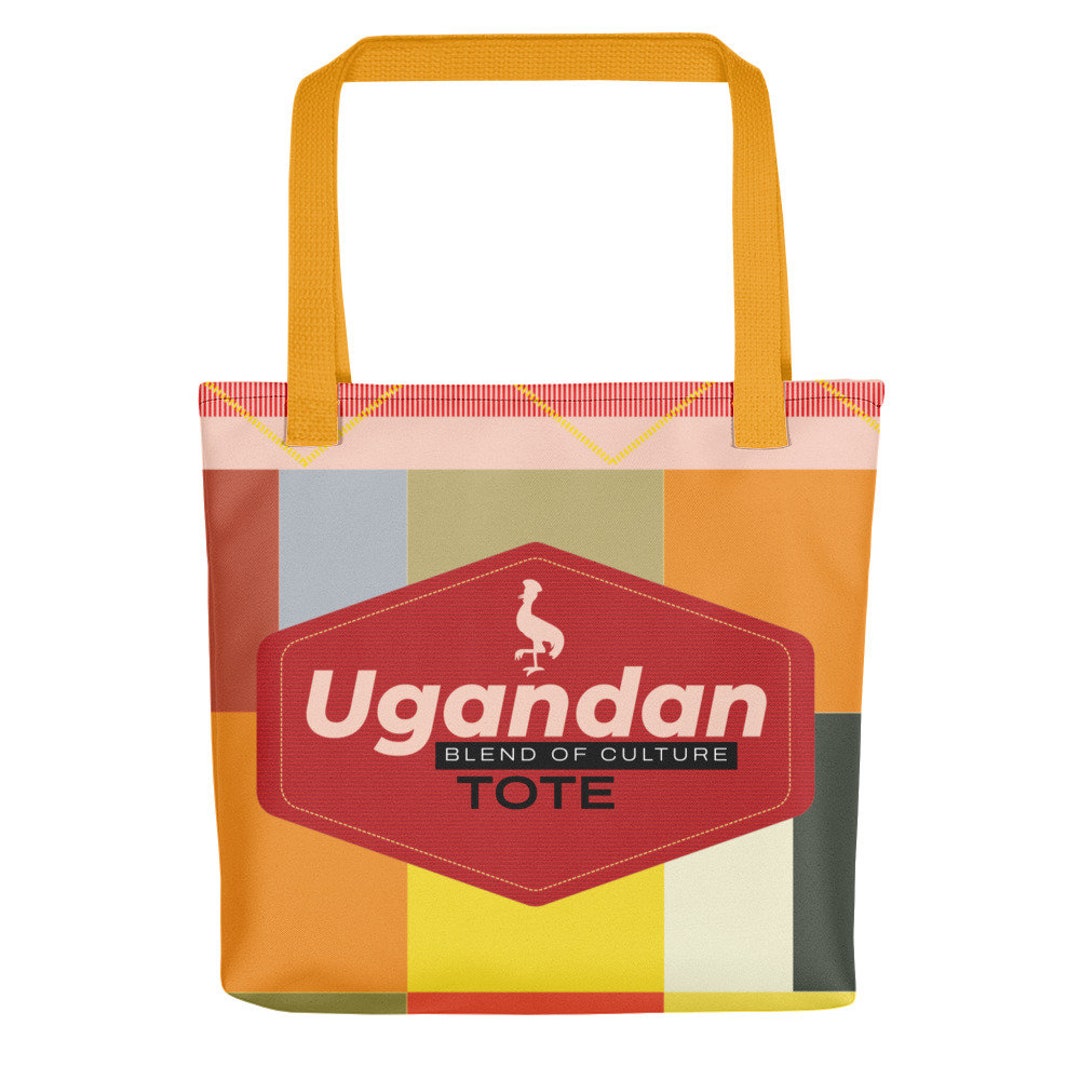 Ugandan Tote Bag Ugandan Gifts Uganda Art Uganda Flag Ugandan Bag Etsy