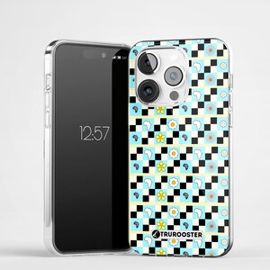 African Map Checkered Flower Clear Case for iPhone® | African gift