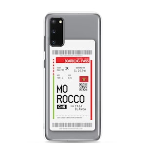 Maroc Carte d’embarquement Samsung Case