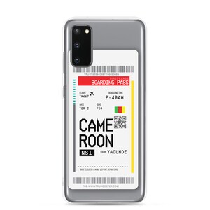 Cameroon Boarding Pass Samsung Case