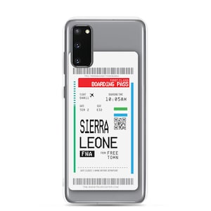 Sierra Leone Carte d’embarquement Samsung Case
