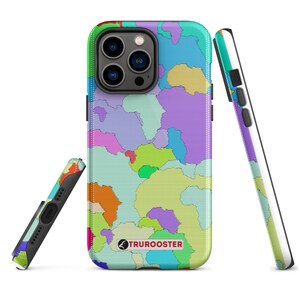 Beschermhoes met patcheffect voor de Afrikaanse kaart voor iPhone® | Afrikaans geschenk