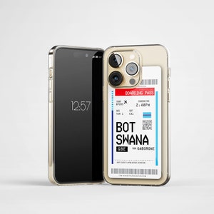 Botswana Traveller iPhone Case / Botswana Art / iPhone 13 Case iPhone 12 Case iPhone 11 Pro Case iPhone 11 Pro Max Case iPhone 14 Pro