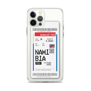 Namibie Carte d’embarquement iPhone Case