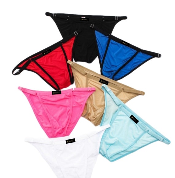 Sexy Silky Underwear Mens Thong Lingerie Saxon Rafaeli Designer Luxurywear  3X Pack 