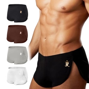 Sexy Mens Silky Luxury Underwear Shorts Designer Saxon Rafaeli Boxers Trunks