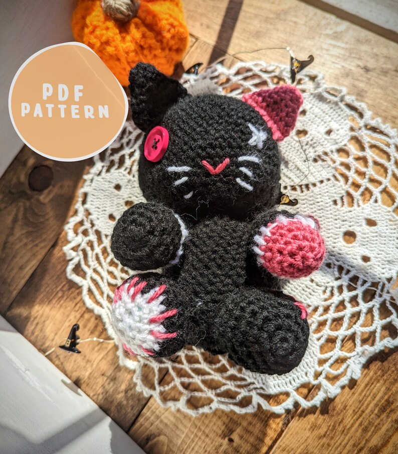 Spooky Cat Amigurumi Pattern Digital Crochet Tutorial - Etsy