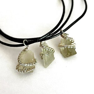 Wire wrapped green amethyst necklace, prasiolite pendant raw, green amethyst necklace, green amethyst, prasiolite necklace