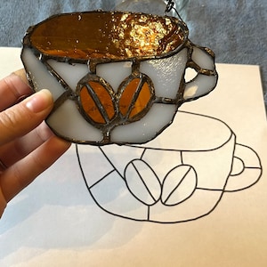 Stained glass patterns, stained glass patterns beginner, stained glass patterns to download, easy stained glass patterns, coffee cup