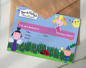 Ben and Holly's Little Kingdom Birthday Party Invitation Kids