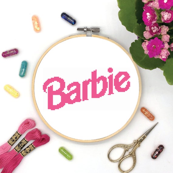 Barbie Cross Stitch Pattern, Digital PDF. Cross Stitch Barbie. 