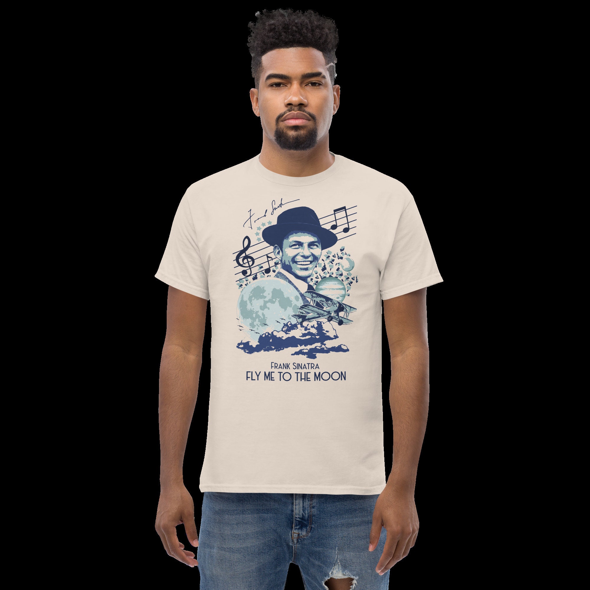 Fly Me to the Moon Graphic Tee, Unisex Graphic Tee, Frank Sinatra