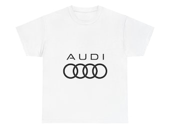 Camiseta con logo de Audi / Camiseta gráfica de marca de coches, Camiseta con logo de automoción