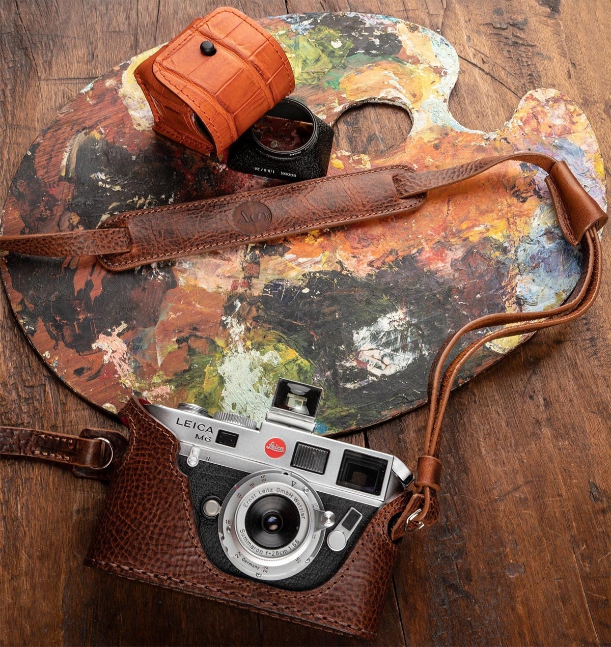 Leitz Leica étui cuir objectif - Photo, audio & vidéo
