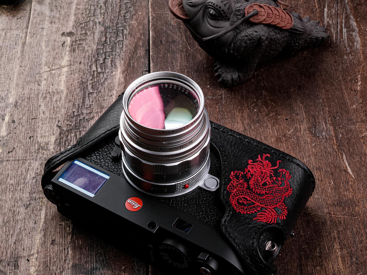 Half Case for LEICA M10 M10-R MONOCHROM EMBROIDED