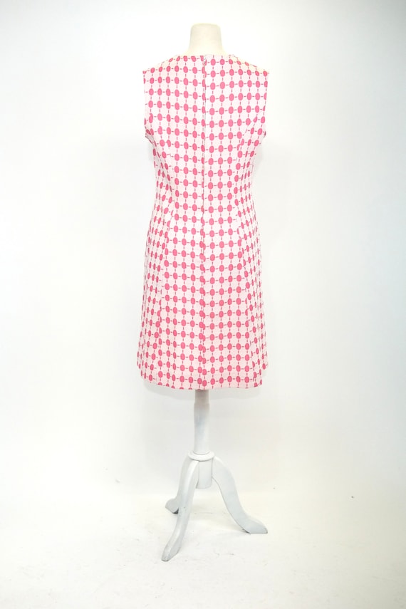 Vintage 1960s Scooter Dress // Pink Double Knit P… - image 4