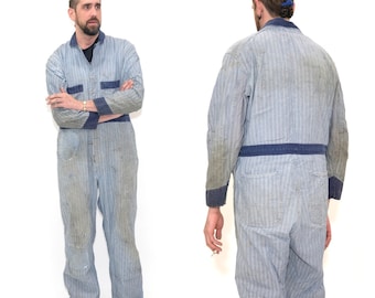Vintage 50s Wrangler Blue Bell Coverall HBT Denim Work Wear