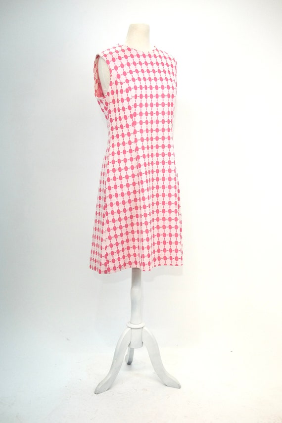 Vintage 1960s Scooter Dress // Pink Double Knit P… - image 3