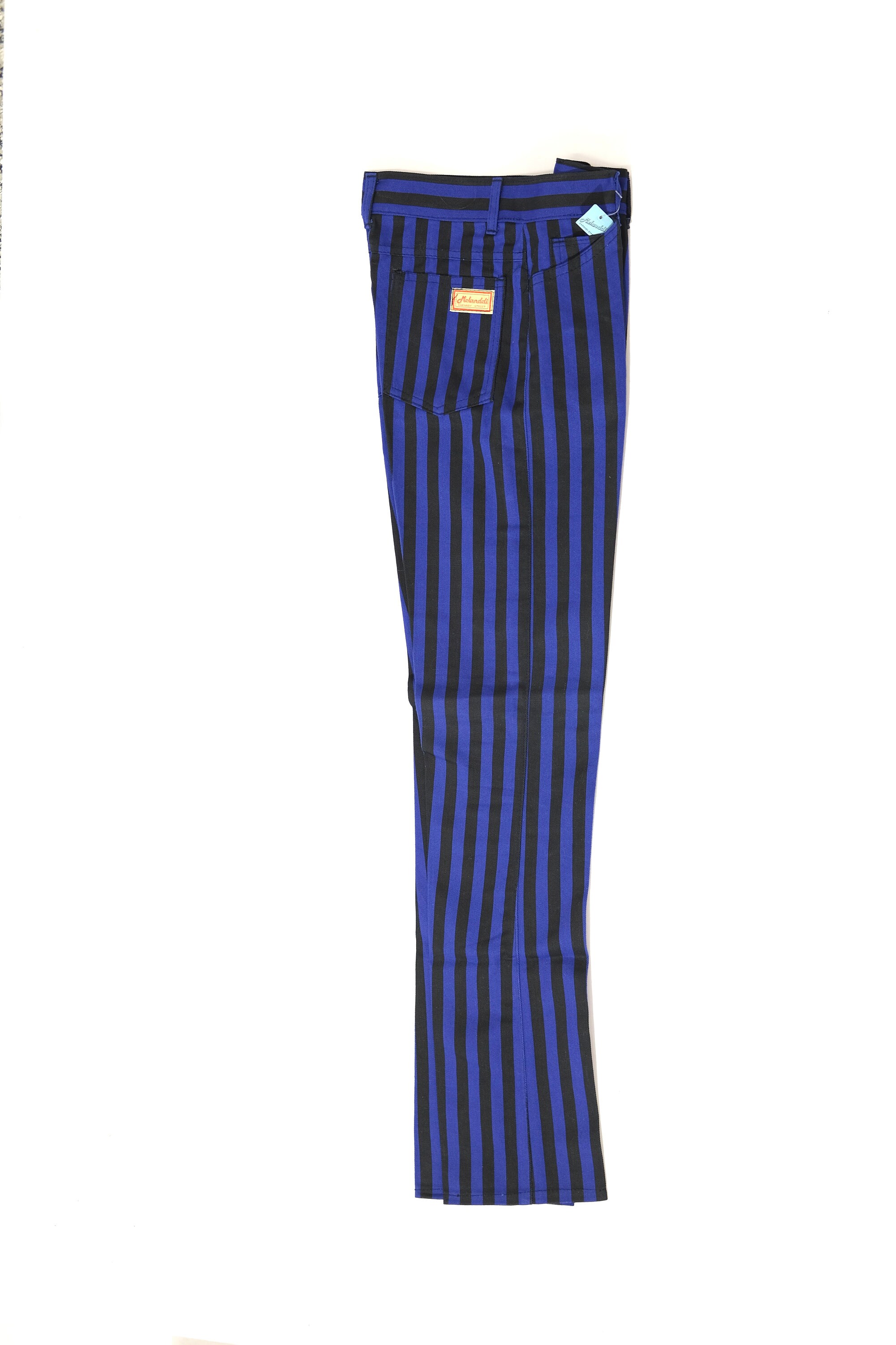 Vintage 1980s Deadstock Cigarette Pants // Black and Blue