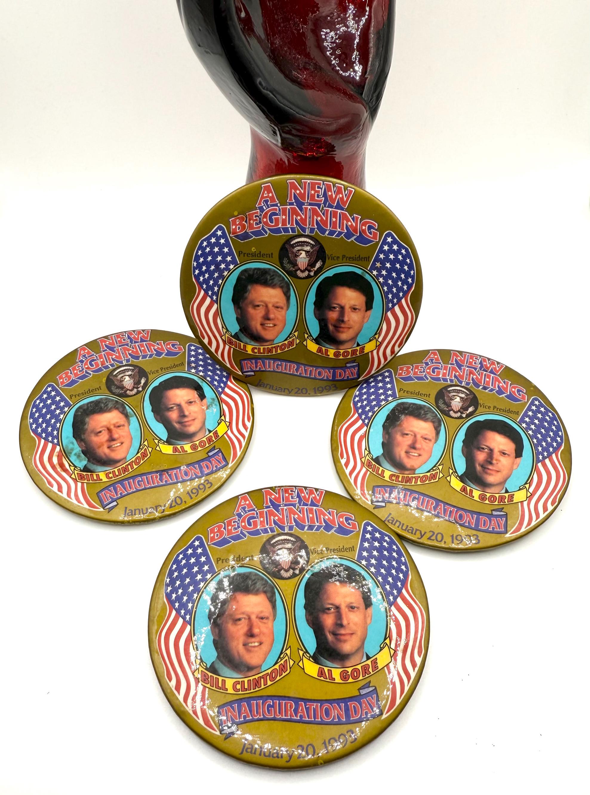 Vintage 1993 USA Presidential Inauguration Day Pins // Set of Five Bill ...